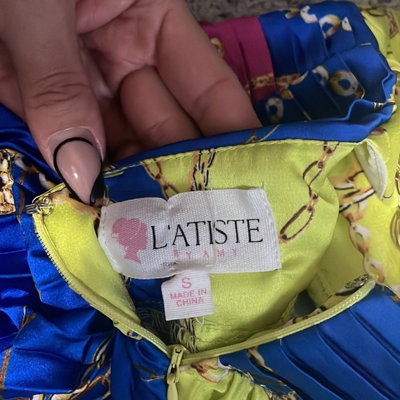 Chain Print Maxi Dress - Picture 4 of 5